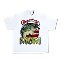 White reel cool mom fishing Urban Heavy Tee - Jasminsmagicworld
