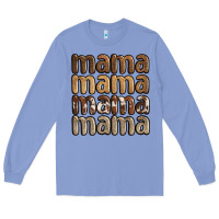 Colony Blue faux sequins mama Long Sleeve Tee - JahusDesignShop
