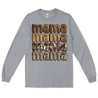 Heather Grey faux sequins mama Long Sleeve Tee - JahusDesignShop
