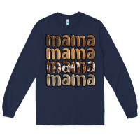 Navy faux sequins mama Long Sleeve Tee - JahusDesignShop