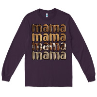 Plum faux sequins mama Long Sleeve Tee - JahusDesignShop