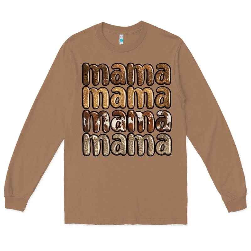 Faux Sequins Mama Long Sleeve Tee by JahusDesignShop | Teevron
