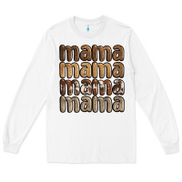 White faux sequins mama Long Sleeve Tee - JahusDesignShop