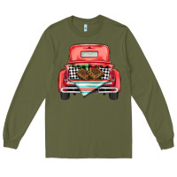 Army Green Christmas truck Long Sleeve Tee - BarkalooDesign