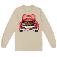 Mushroom Christmas truck Long Sleeve Tee - BarkalooDesign