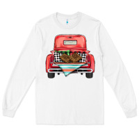 White Christmas truck Long Sleeve Tee - BarkalooDesign