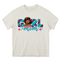 Cream girl mom afro black girl Heavy Core Tee - texasbilliewilder