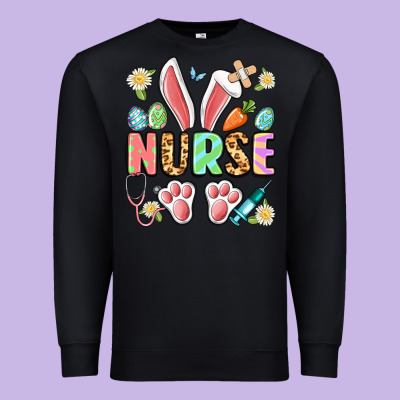 Easter Nurse Bunny Premium Sweatshirt Designed By Artiststas