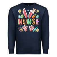 Navy easter nurse bunny Premium Sweatshirt - Artiststas