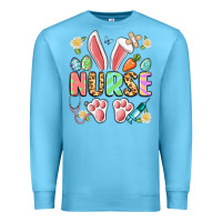 Ocean Blue easter nurse bunny Premium Sweatshirt - Artiststas