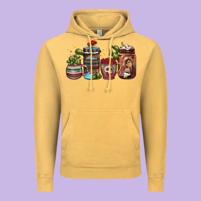 Mexican Coffee Vintage Hoodie Designed By Jahusdesignshop