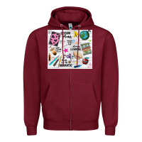 Burgundy teacher always learning Zipper Hoodie - NancyCooperArtShop