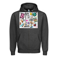 Charcoal Heather teacher always learning Zipper Hoodie - NancyCooperArtShop