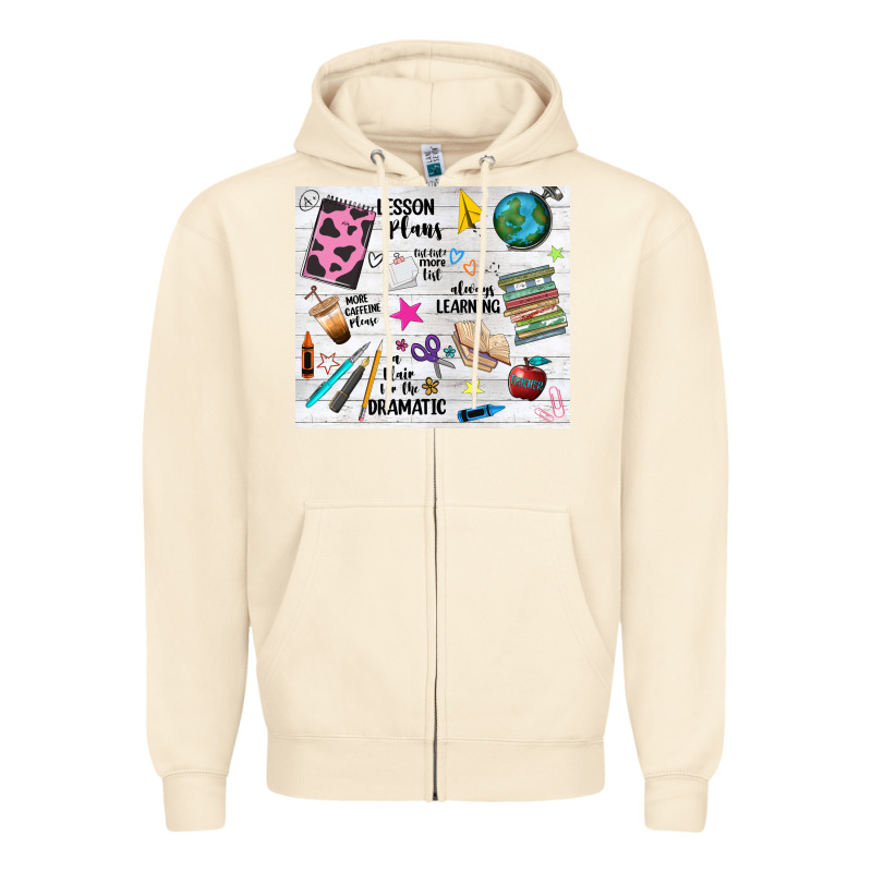 Teacher Always Learning Zipper Hoodie by NancyCooperArtShop | Teevron