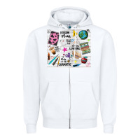 White teacher always learning Zipper Hoodie - NancyCooperArtShop
