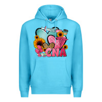 Ocean Blue cna nurse Premium Hoodie - JahusDesignShop