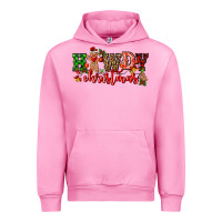 Fuchsia Pink howdy christmas gingerman bread with cowboy Urban Hoodie - CowGirlArtShop