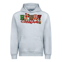 Heather Grey howdy christmas gingerman bread with cowboy Urban Hoodie - CowGirlArtShop