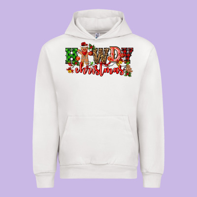 Howdy Christmas Gingerman Bread With Cowboy Urban Hoodie Designed By Cowgirlartshop