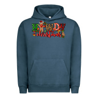 Pigment Midnight Navy howdy christmas gingerman bread with cowboy Urban Hoodie - CowGirlArtShop