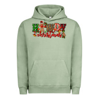 Pigment Oil Green howdy christmas gingerman bread with cowboy Urban Hoodie - CowGirlArtShop
