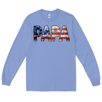 Colony Blue American Papa Long Sleeve Tee - LillyAllenDesigns
