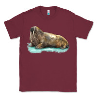 Burgundy Walrus Classic Tee - LillyAllenDesigns