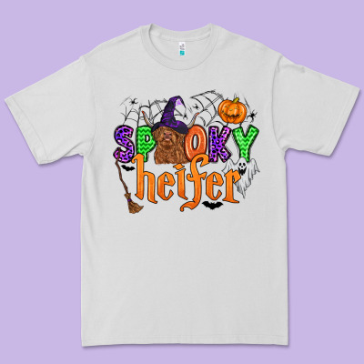 Spooky Heifer Premium Tee Designed By Zillion Design Studio