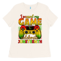Bone I paused my game celebrate Juneteenth Ladies Tee - texasbilliewilder