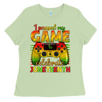 Matcha I paused my game celebrate Juneteenth Ladies Tee - texasbilliewilder