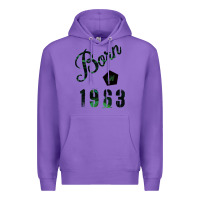 Purple Born In 1963 Premium Hoodie - Bettercallsaul