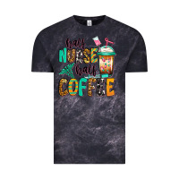 Cloud Black half nurse half coffee Vintage Tee - Jasminsmagicworld