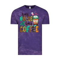 Cloud Purple half nurse half coffee Vintage Tee - Jasminsmagicworld