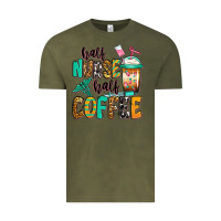 Vintage Olive half nurse half coffee Vintage Tee - Jasminsmagicworld