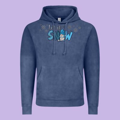 Winter Let It Snow Vintage Hoodie Designed By Jahusdesignshop