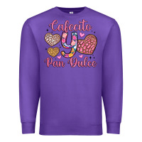 Purple cafecito y pan dulce Premium Sweatshirt - Artiststas