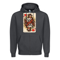 Smoke queen of hearts cowgirl Zipper Hoodie - NancyCooperArtShop