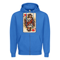 True Royal queen of hearts cowgirl Zipper Hoodie - NancyCooperArtShop