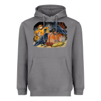 Storm Fall Background With Crow Heavyweight Hoodie - LillyAllenDesigns