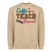Mushroom coffee teach repeat Heavyweight Sweatshirt - BundleAndBundleShop