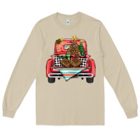 Mushroom Christmas truck Long Sleeve Tee - BarkalooDesign