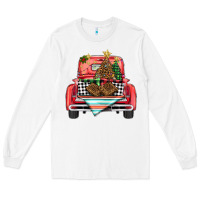 White Christmas truck Long Sleeve Tee - BarkalooDesign