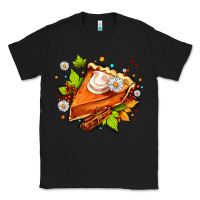 Black pumpkin pie with daisies and cinnamon Classic Tee - AdoDesignShop