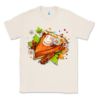 Natural pumpkin pie with daisies and cinnamon Classic Tee - AdoDesignShop