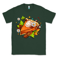 Sports Green pumpkin pie with daisies and cinnamon Classic Tee - AdoDesignShop