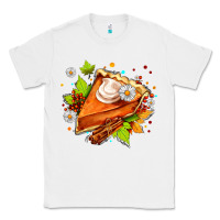 White pumpkin pie with daisies and cinnamon Classic Tee - AdoDesignShop