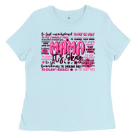 Baby Blue mama its okay typography Ladies Tee - JahusDesignShop