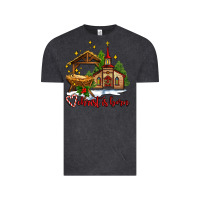 Vintage Black the church  chrıst is born Vintage Tee - AdoDesignShop