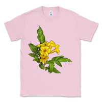 Bubblegum Pink yellow elder flower Classic Tee - LillyAllenDesigns