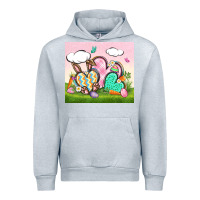 Heather Grey easter Urban Hoodie - CowGirlArtShop